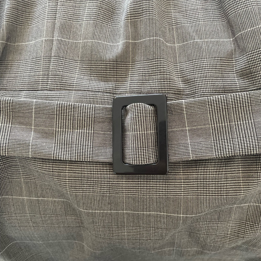 Michael Kors Plaid Belted Sleeveless Midi Dress Brown Size 12 - Picture 9 of 12